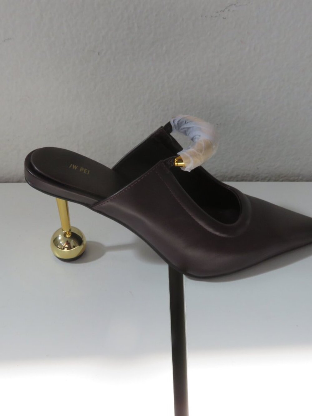 JW PEI Women's Sofia Metal Accent Sphere Heel Mules - Picture 6 of 8